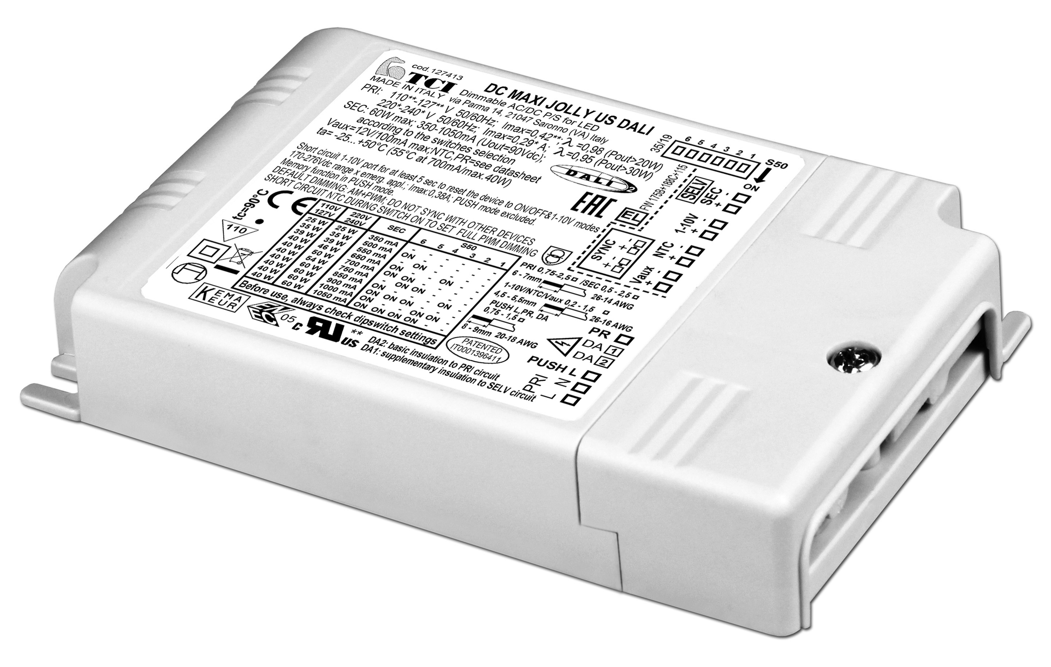 Maxi Jolly US LED-driver CC 50W DALI